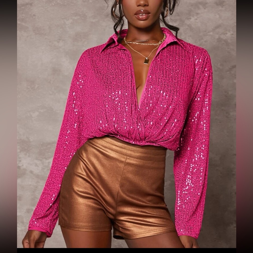 Shein sequin top